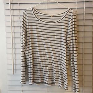 MOVING SALE JCREW grey stripe shirt